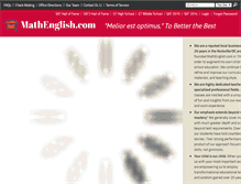 Tablet Screenshot of mathenglish.com